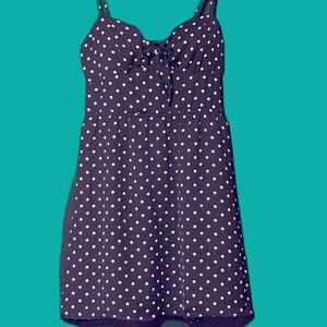 Polka dot black and white dress size small charlotte-russe